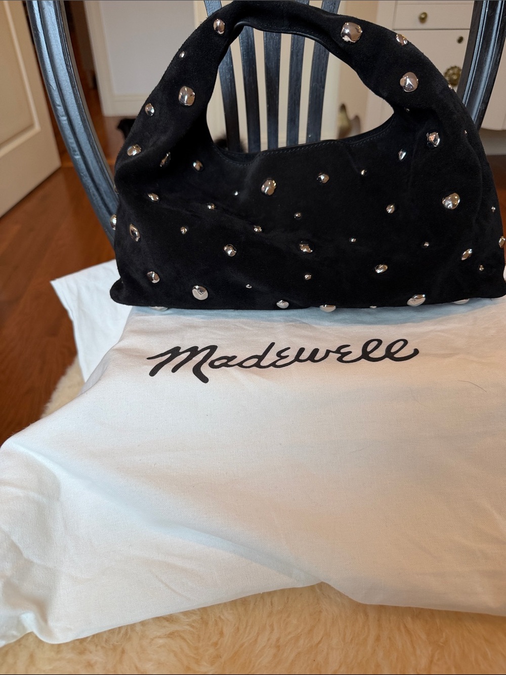 Madewell Mini Pouch in Suede with studs - Picture 2 of 6